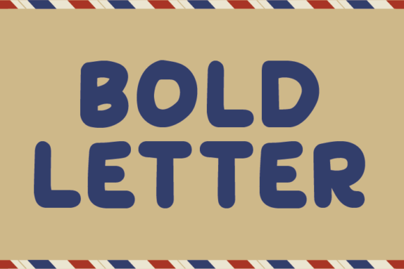 Bold Letter: A Display Font That Anchors Your Digital Brand
