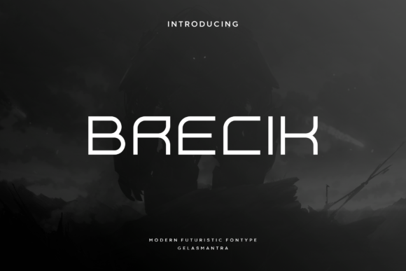 Brecik Font: A Futuristic Display Typeface That Actually Works