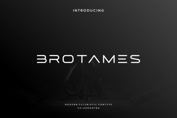 Brotames: A Futuristic Display Font for Editorial Calm