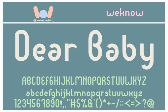 Dear Baby: A Warm, Modern Display Font for Digital Brands