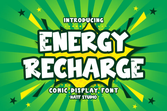 Energy Recharge Font: Bold, Playful & Perfect for Handmade Brands