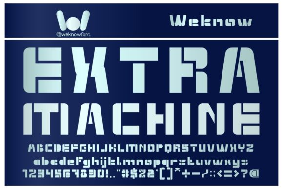 Extra Machine: A Bold Display Font That Commands Attention