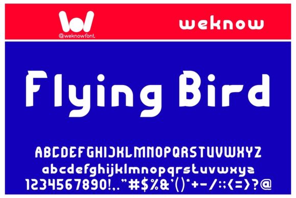 Flying Bird: A Display Font for Editorial Energy and Identity