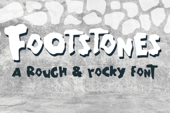 Footstones: A Display Font That Feels Like Hand-Laid Stone