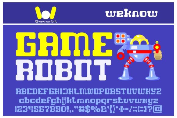 Game Robot: A Display Font with Quiet Confidence