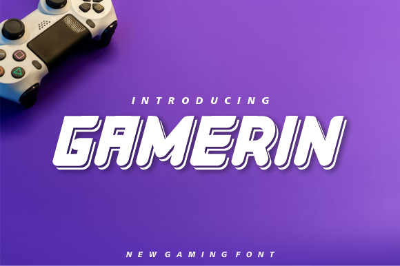 Gamerin Display Font for Handmade Brands & Printables