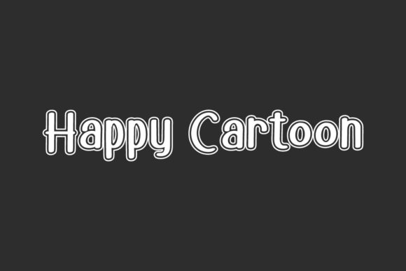 Happy Cartoon Font: Playful Display Type for Handmade Labels & Printables