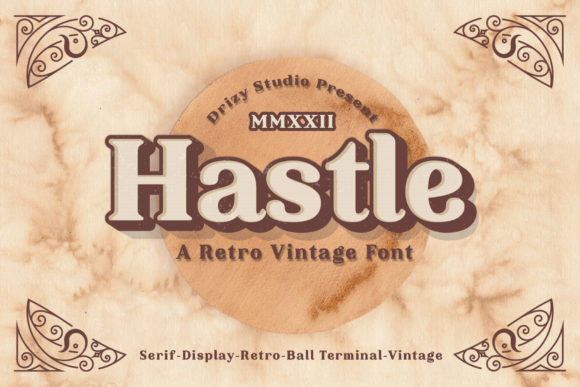 Hastle: A Playfully Nostalgic Serif Font for Real Branding Work