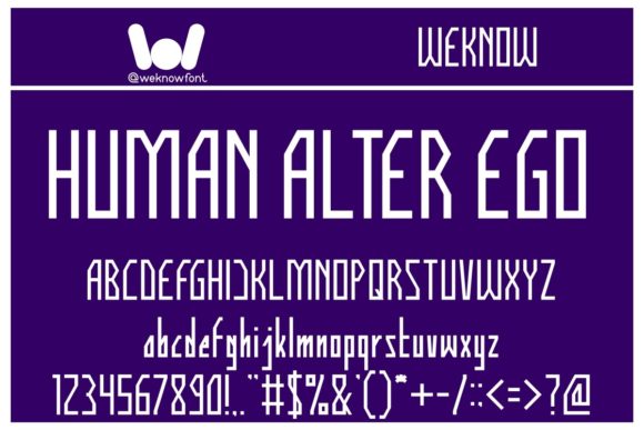 Human Alter Ego: A Sharp, Squared Display Font That Holds Its Own