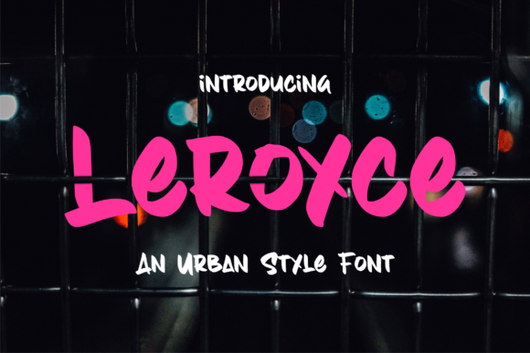 Leroyce: A Joyful Display Font for Digital Branding