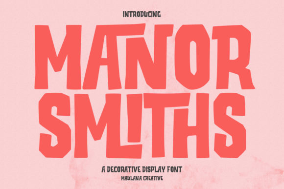 Manor Smiths: A Bold Display Font for Handmade Brands