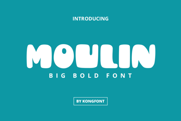 Moulin: A Chunky Display Font That Anchors Digital Branding