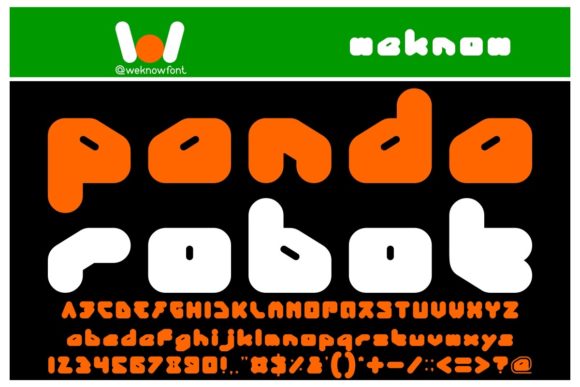 Panda Robot: A Bold, Techno Display Font for Standout Branding