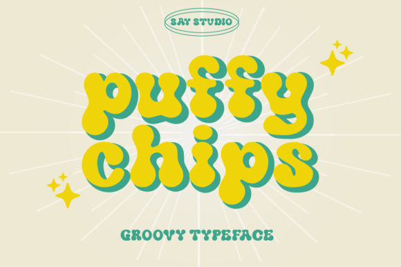 Puffy Chips: A Friendly Display Font for Editorial Warmth