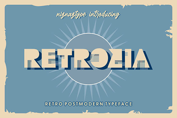 Retrozia: A Vintage Display Font That Elevates Digital Branding