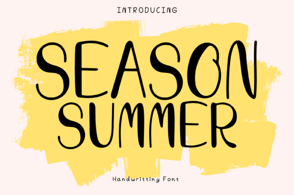 Season Summer: A Whimsical Display Font for Modern Web Design