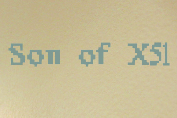 Son of X51: An 80s Techno Display Font for Handmade Brands