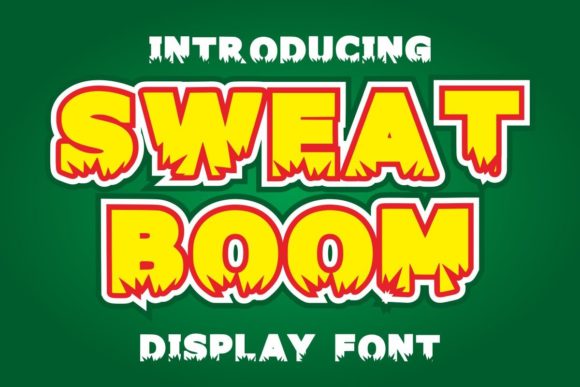 Sweat Boom: A Retro Display Font for Editorial Charm
