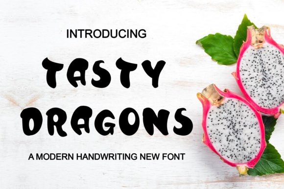 Tasty Dragons: A Playful Display Font for Digital Branding